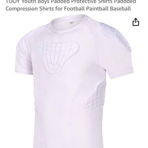 2 pack-Youth small padded compression shirts(tank and shirt sleeve combo)